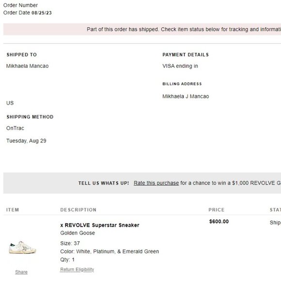 GOLDEN GOOSE x REVOLVE Superstar Sneaker in White, Platinum, & Emerald Green - Picture 8 of 8